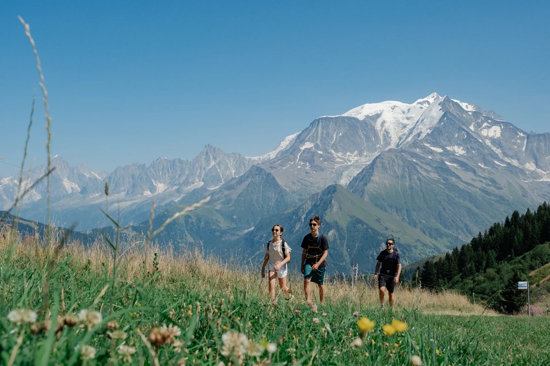 2 jours de rando en étoile face au Mont-Blanc