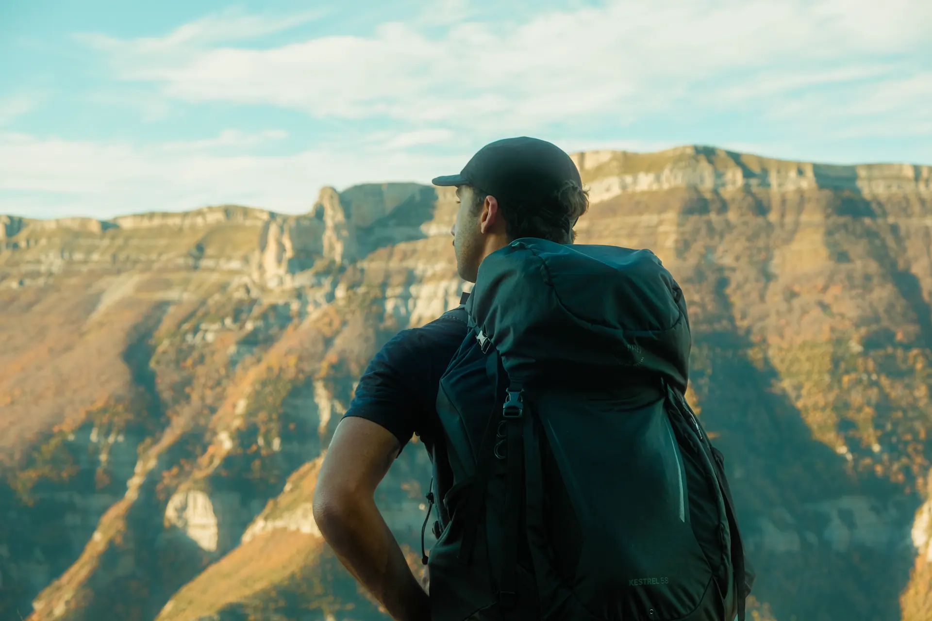 Sac à dos avec vue dans le Vercors