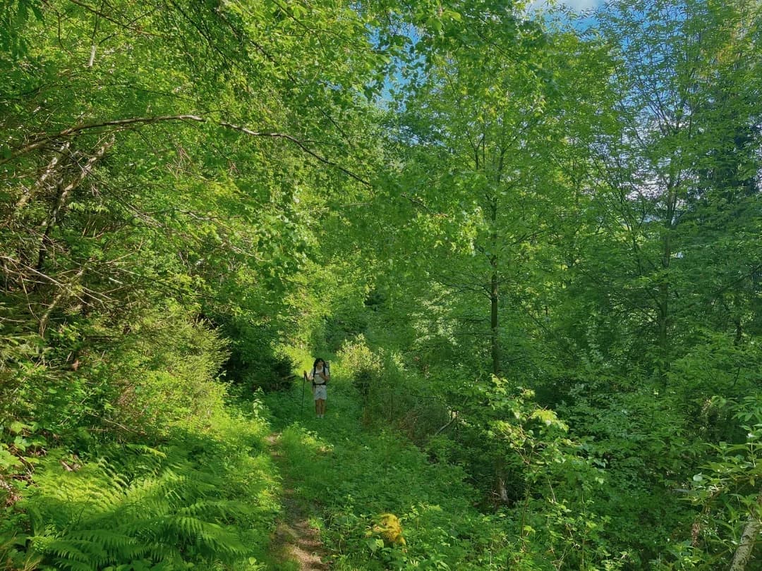 Randonneur dans le Massif de la Lauzière