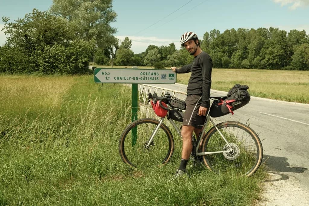 Vélo sur la voie vélo
