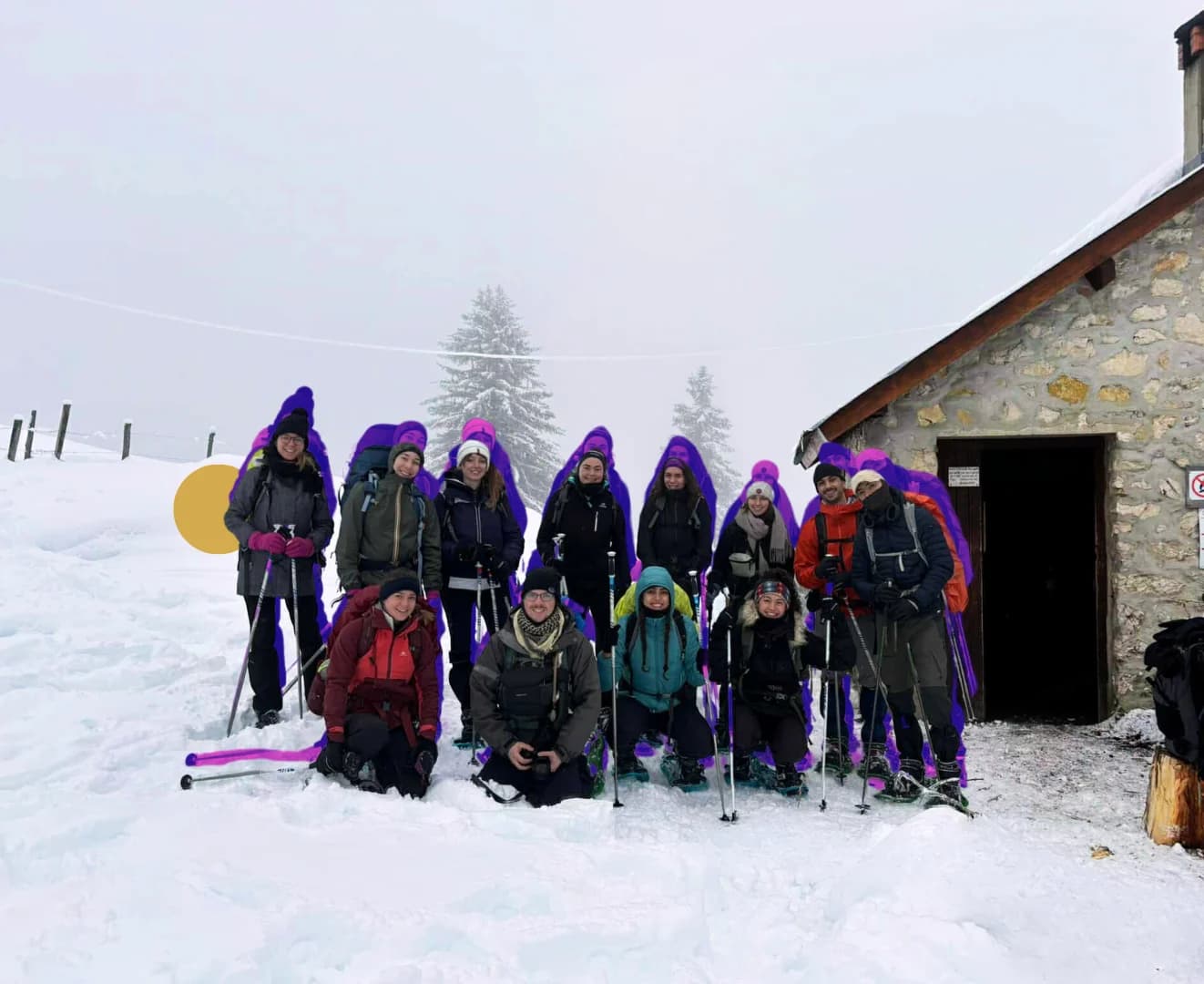 Rando raquette et nuit en refuge dans le Vercors